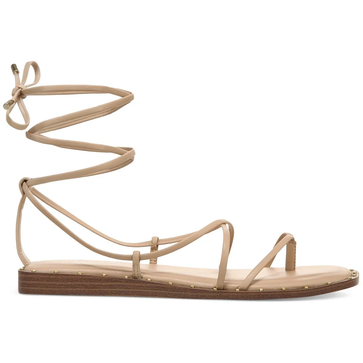 Alfie Womens Nova Faux Leather Flat Gladiator Sandals