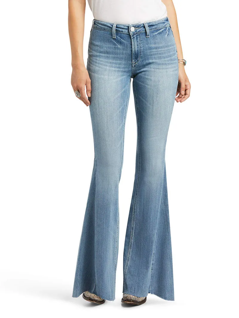 Ariat 10039600 Womens REAL High Rise Alondra Flare Leg Jean