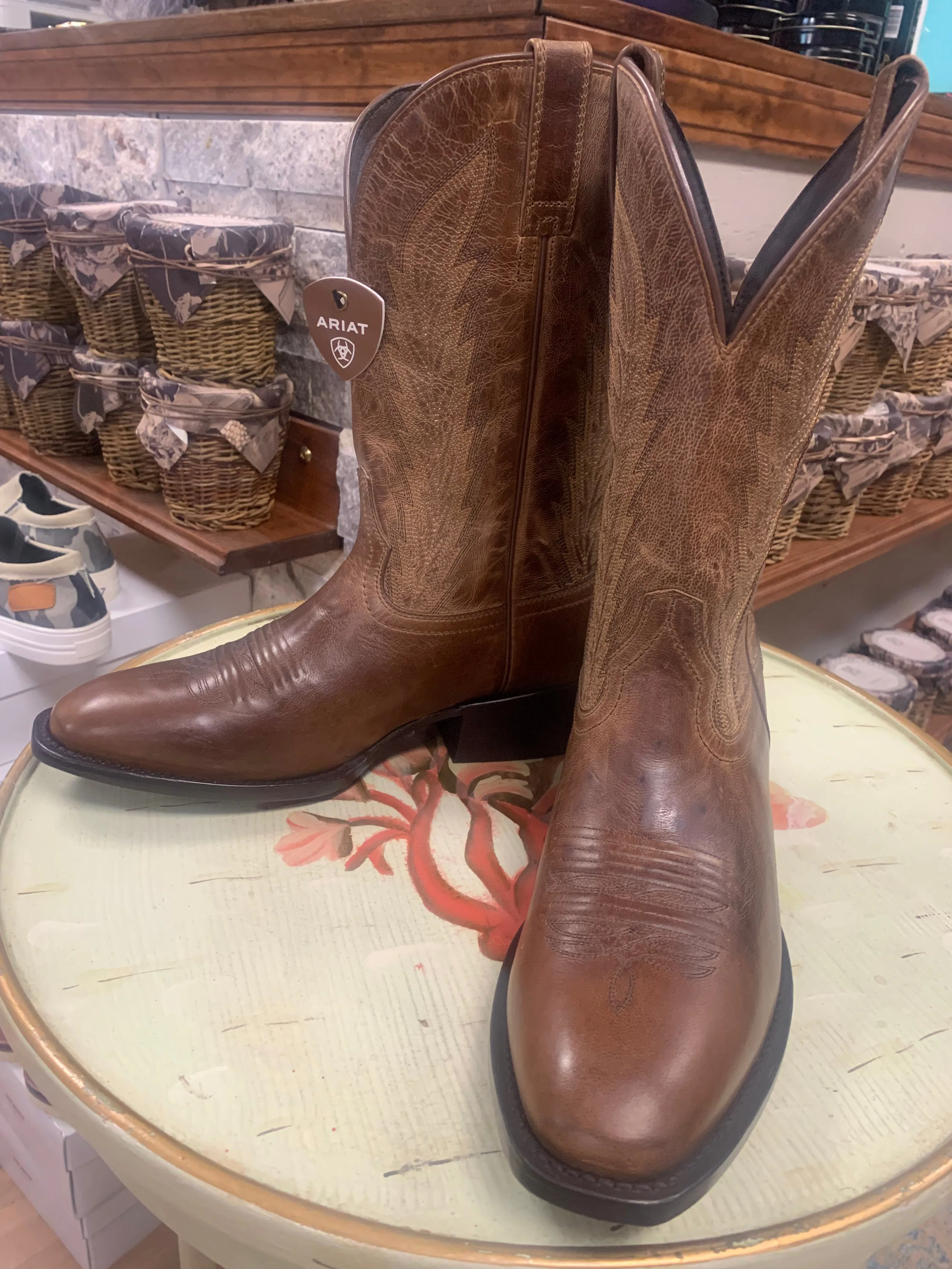 ARIAT MENS WILLIE BROWN-FRENCH TOE