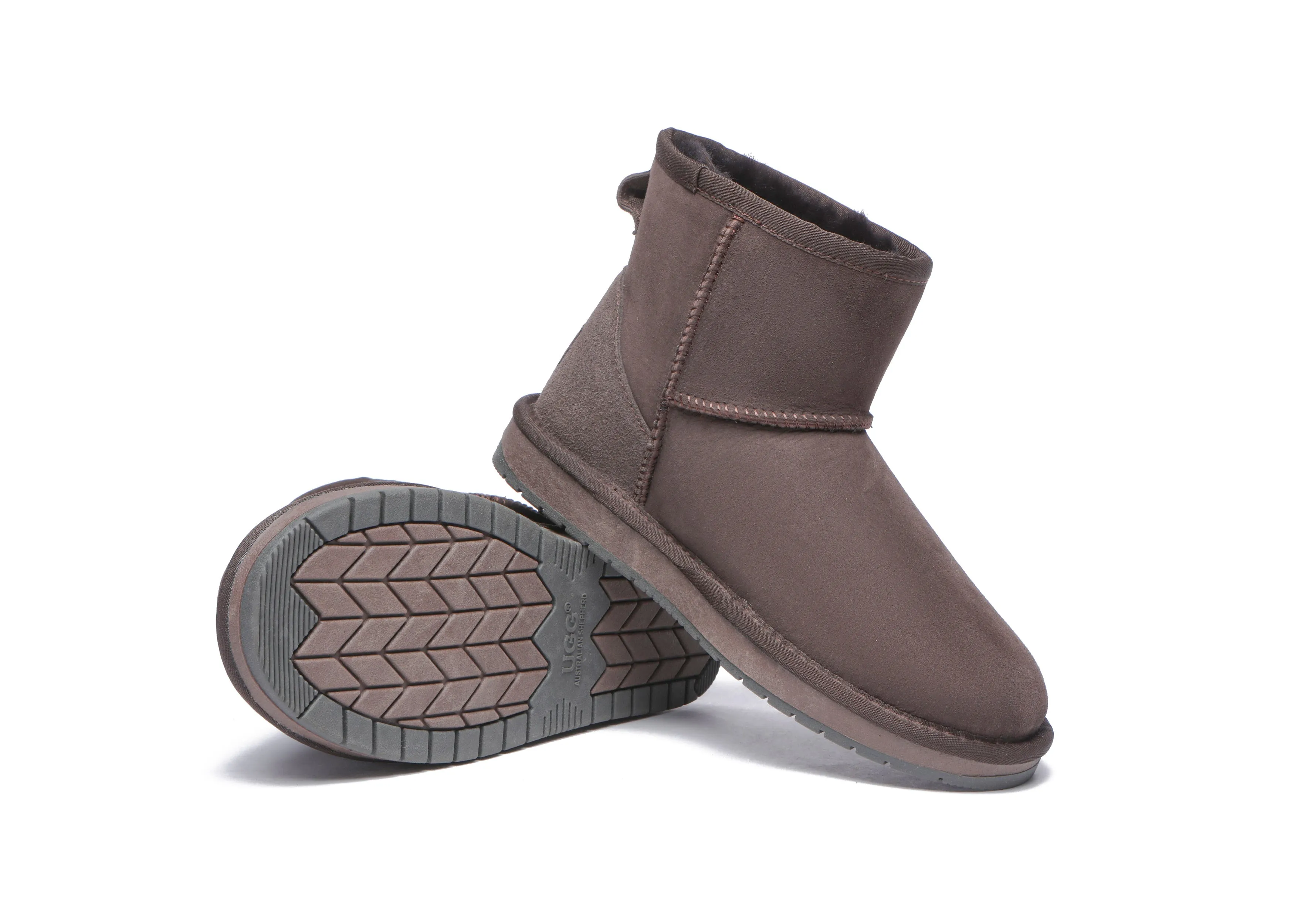 AUSTRALIAN SHEPHERD® UGG Boots Double Faced Sheepskin Wool Ankle Mini Classic