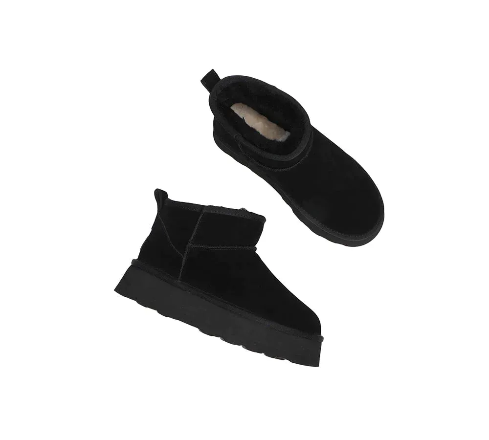 Australian Shepherd Ugg Mini Platform Boots Thick Bottom Ronnie