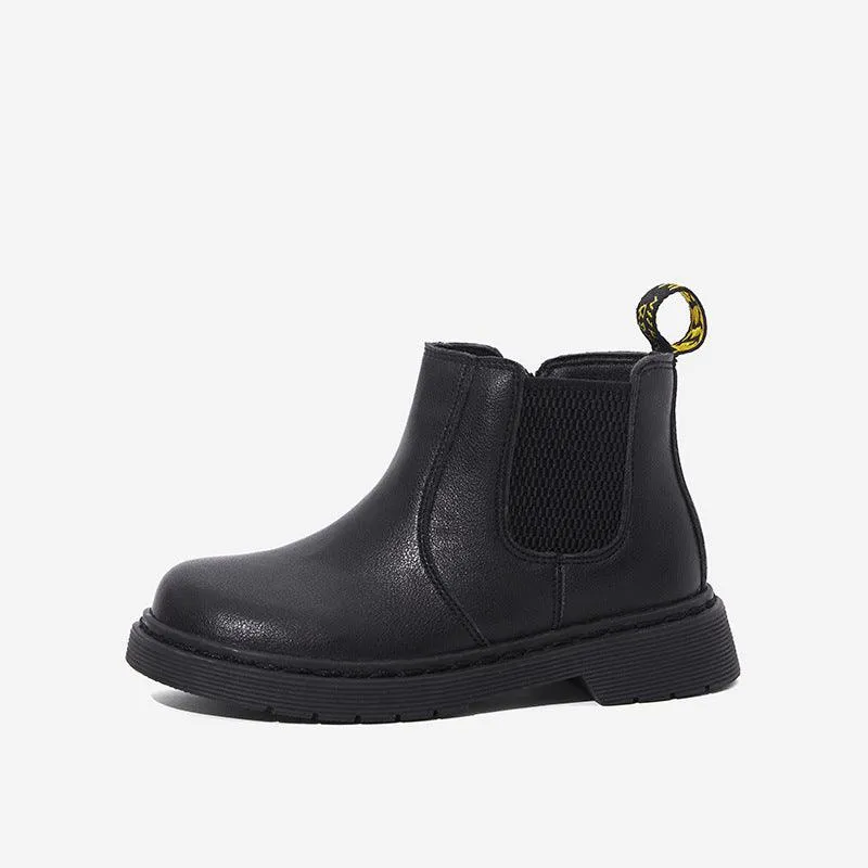 Autumn and winter leather children's boots