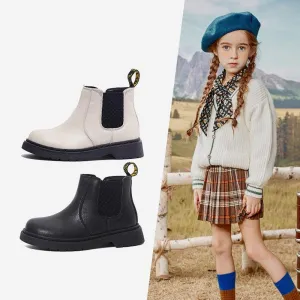 Autumn and winter leather children's boots