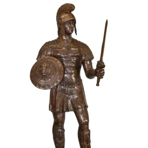 Bronze Roman Gladiator Statue