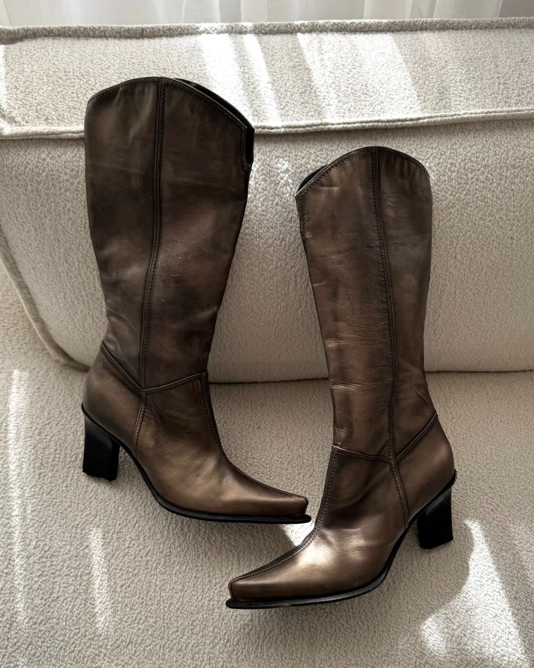 Casadei Metallic Cowboy Stiefel (36)