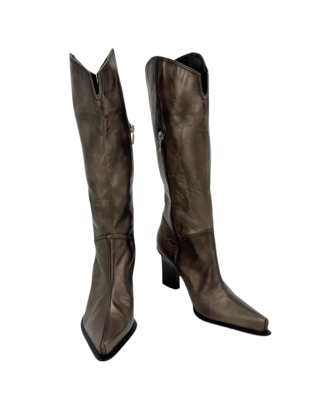Casadei Metallic Cowboy Stiefel (36)