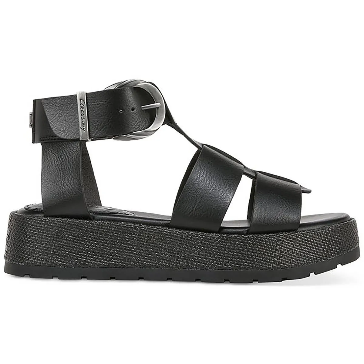 Circus by Sam Edelman Womens Katy Faux Leather Platform Gladiator Sandals