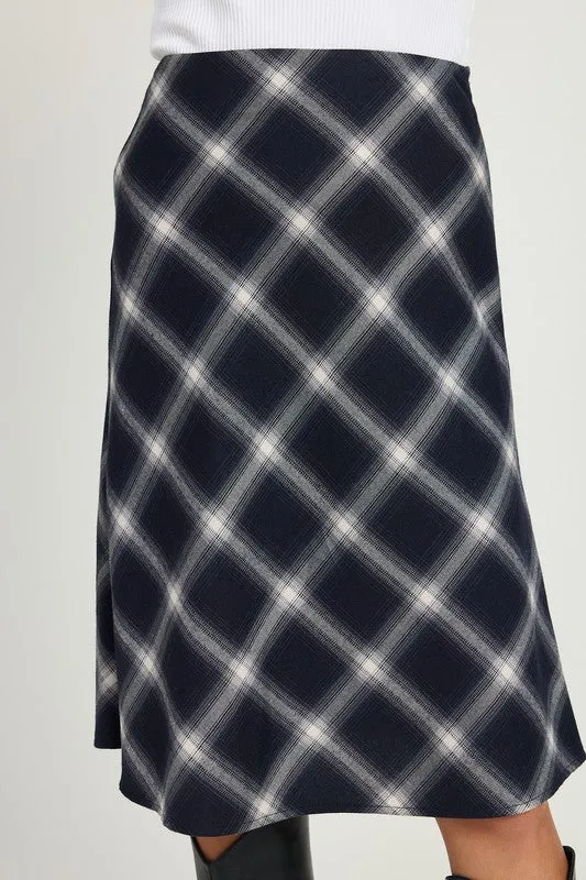 Courtney Bias A-Line Midi Skirt