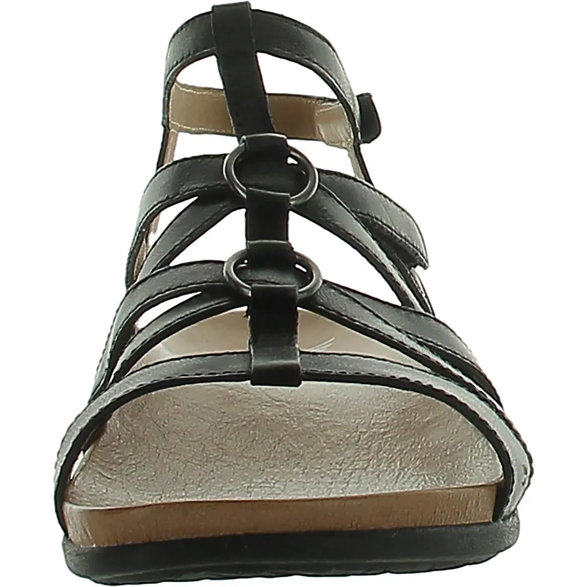 Dansko Womens Jolene Leather Caged Gladiator Sandals