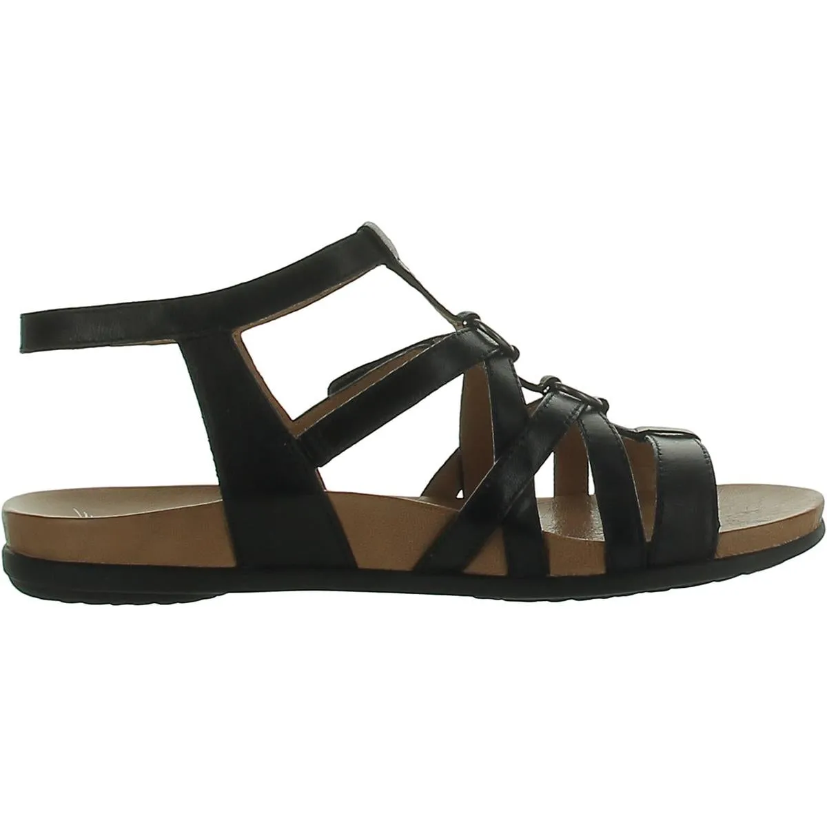 Dansko Womens Jolene Leather Caged Gladiator Sandals