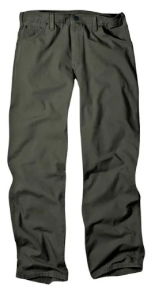 Dickies Men's Relaxed Fit Duck Jean, Moss, 34x32
