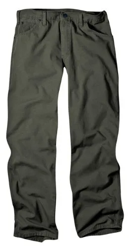 Dickies Men's Relaxed Fit Duck Jean, Moss, 36x32