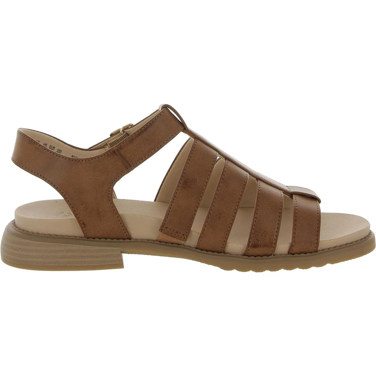 Dr. Scholl's Shoes Womens A Ok Faux Leather Strappy Gladiator Sandals