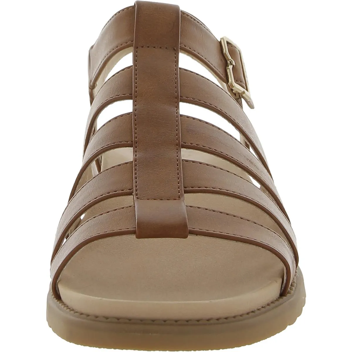 Dr. Scholl's Shoes Womens A Ok Faux Leather Strappy Gladiator Sandals