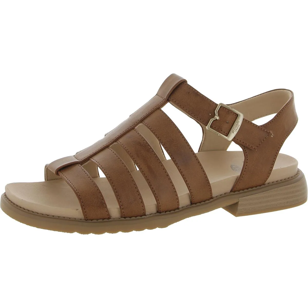 Dr. Scholl's Shoes Womens A Ok Faux Leather Strappy Gladiator Sandals