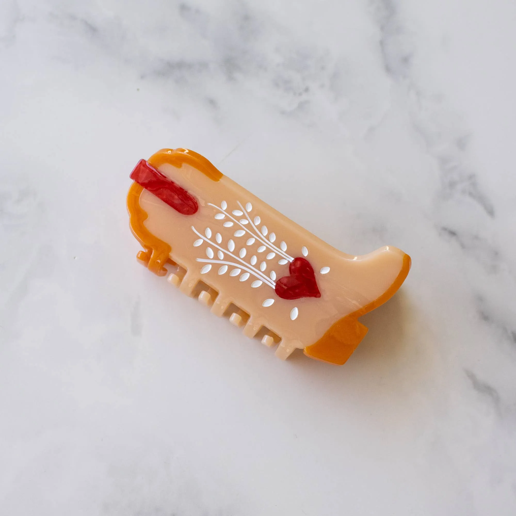 Eco My Sweet Heart Cowboy Boots Hair Claw Clip
