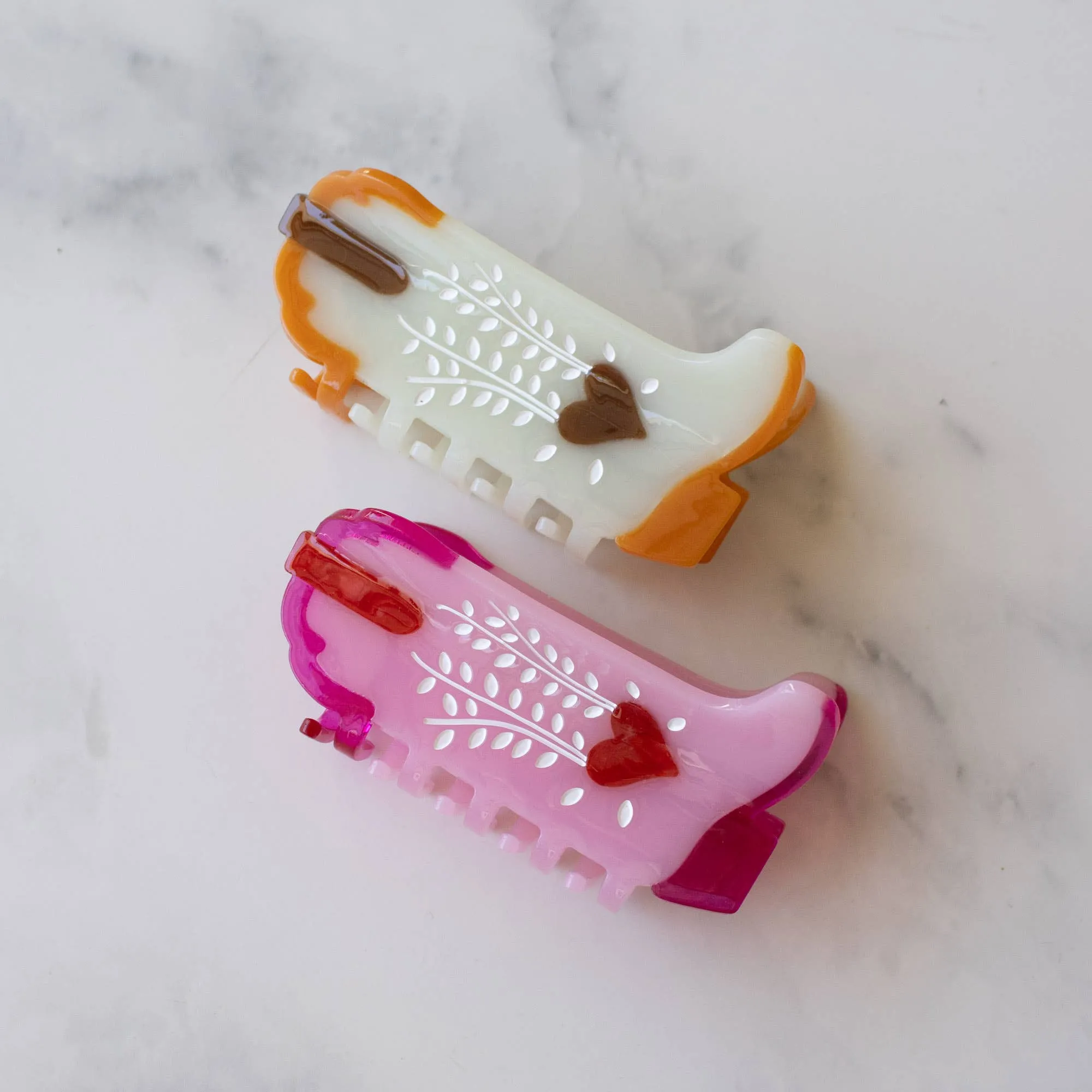 Eco My Sweet Heart Cowboy Boots Hair Claw Clip