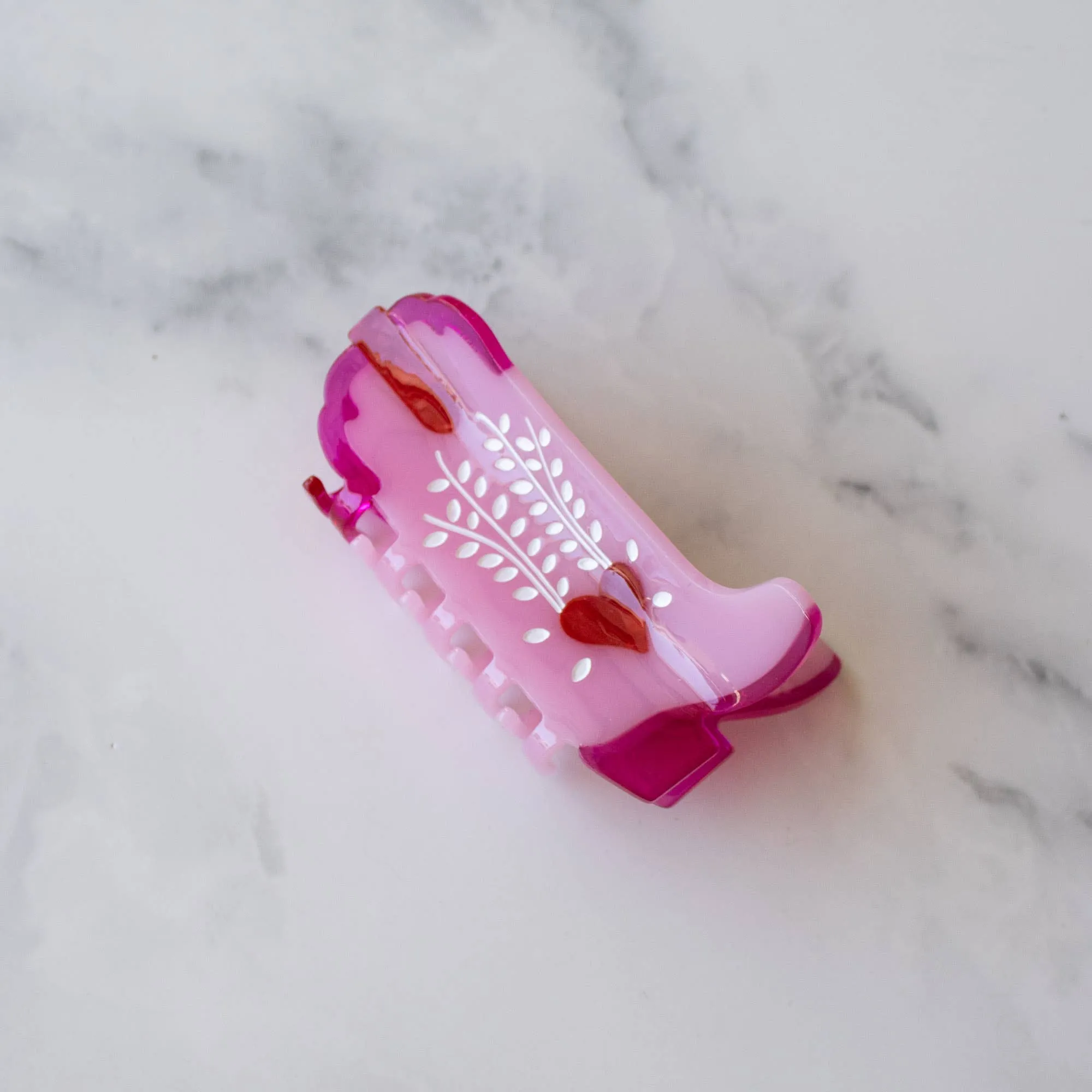 Eco My Sweet Heart Cowboy Boots Hair Claw Clip