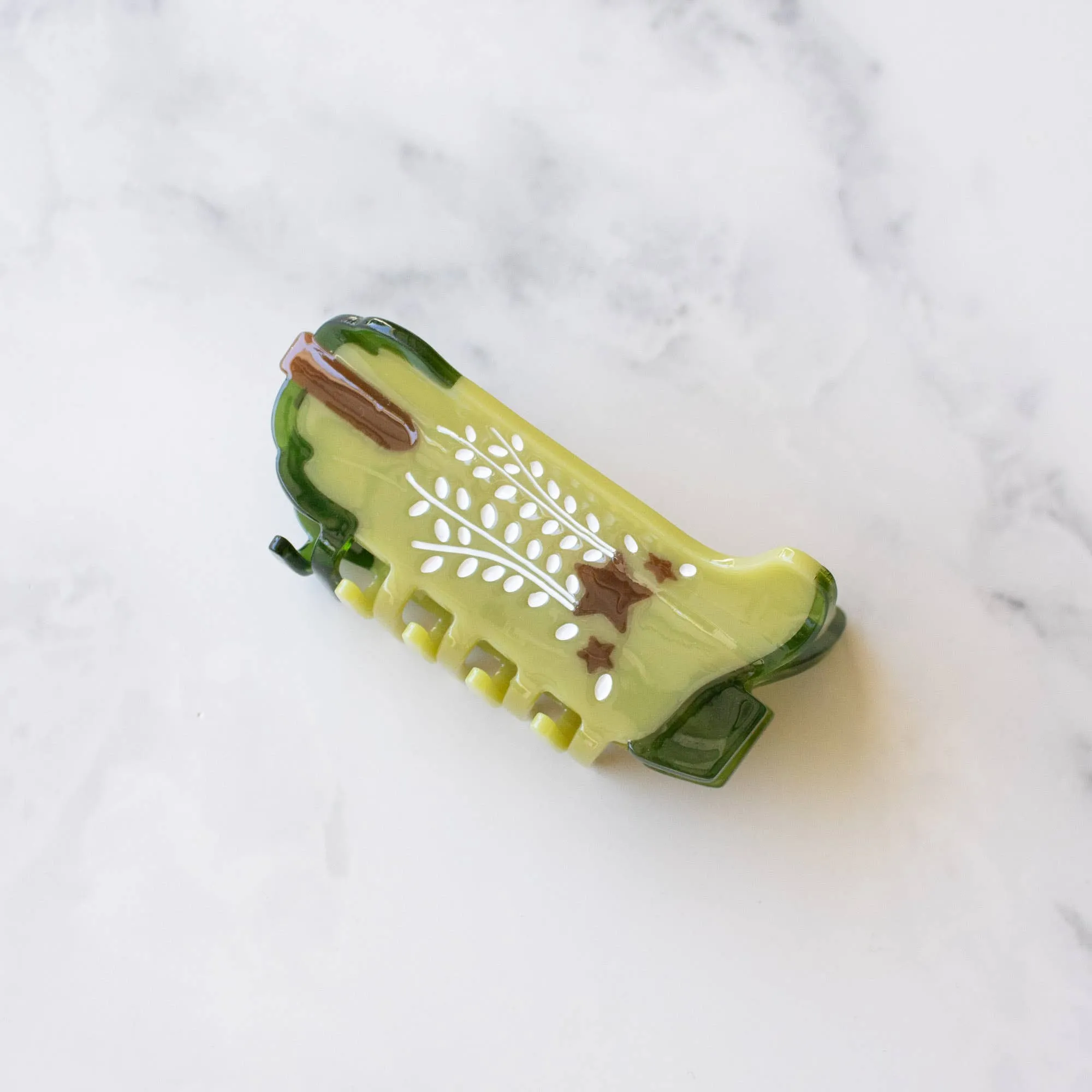 Eco Shooting Star Cowboy Boots Hair Claw Clip