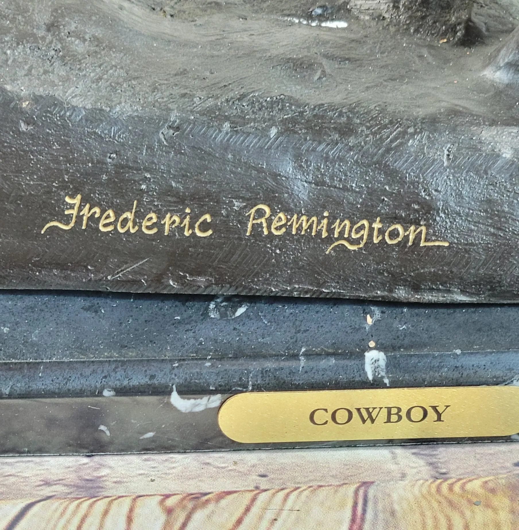 Frederic Remington COWBOY on Horseback Bronze Sculpture Statue Western Decor