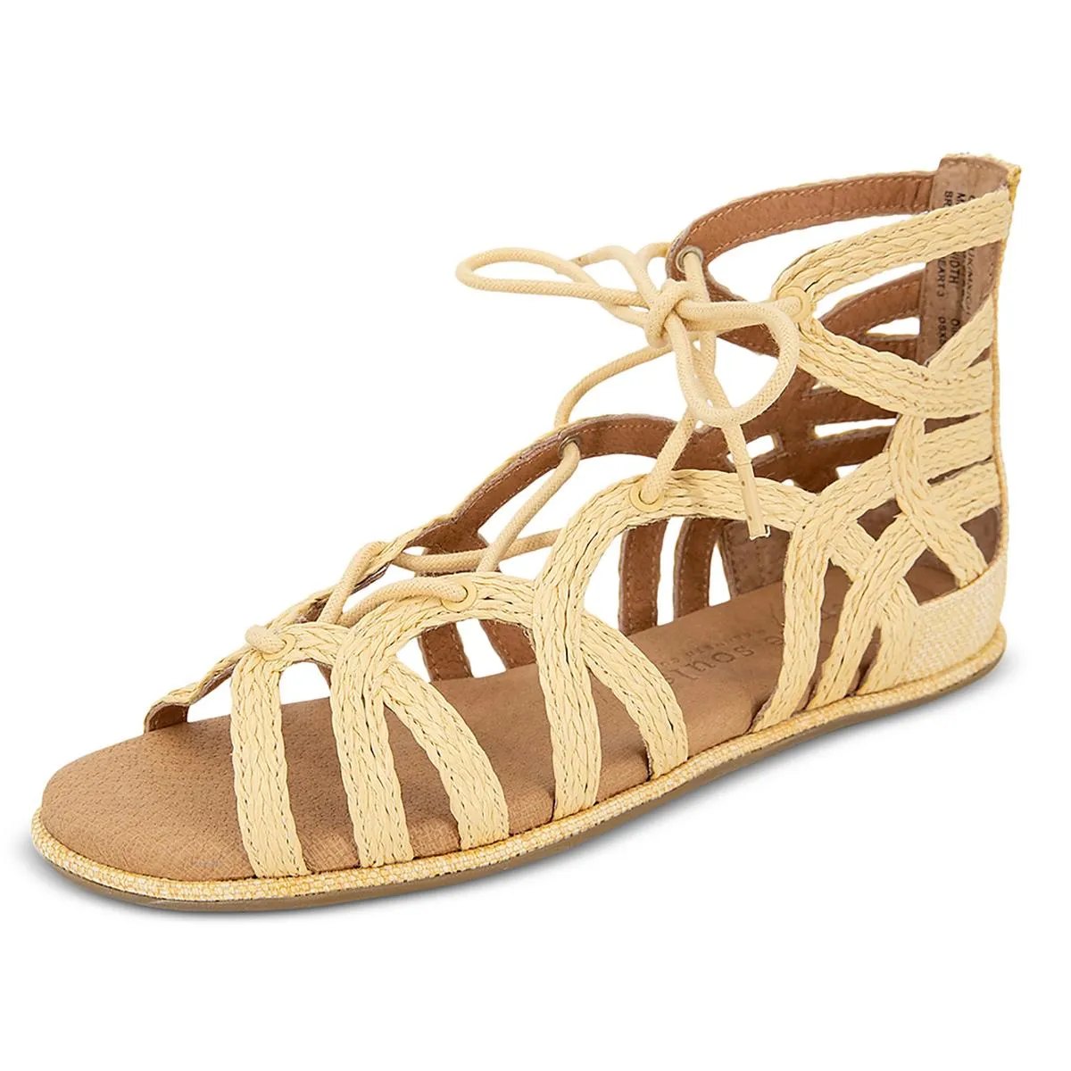 Gentle Souls by Kenneth Cole Womens Break My Heart 3 Leather Gladiator Sandals