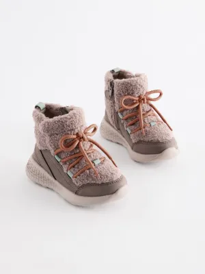 Grey Borg Water Repellant Snow Boots