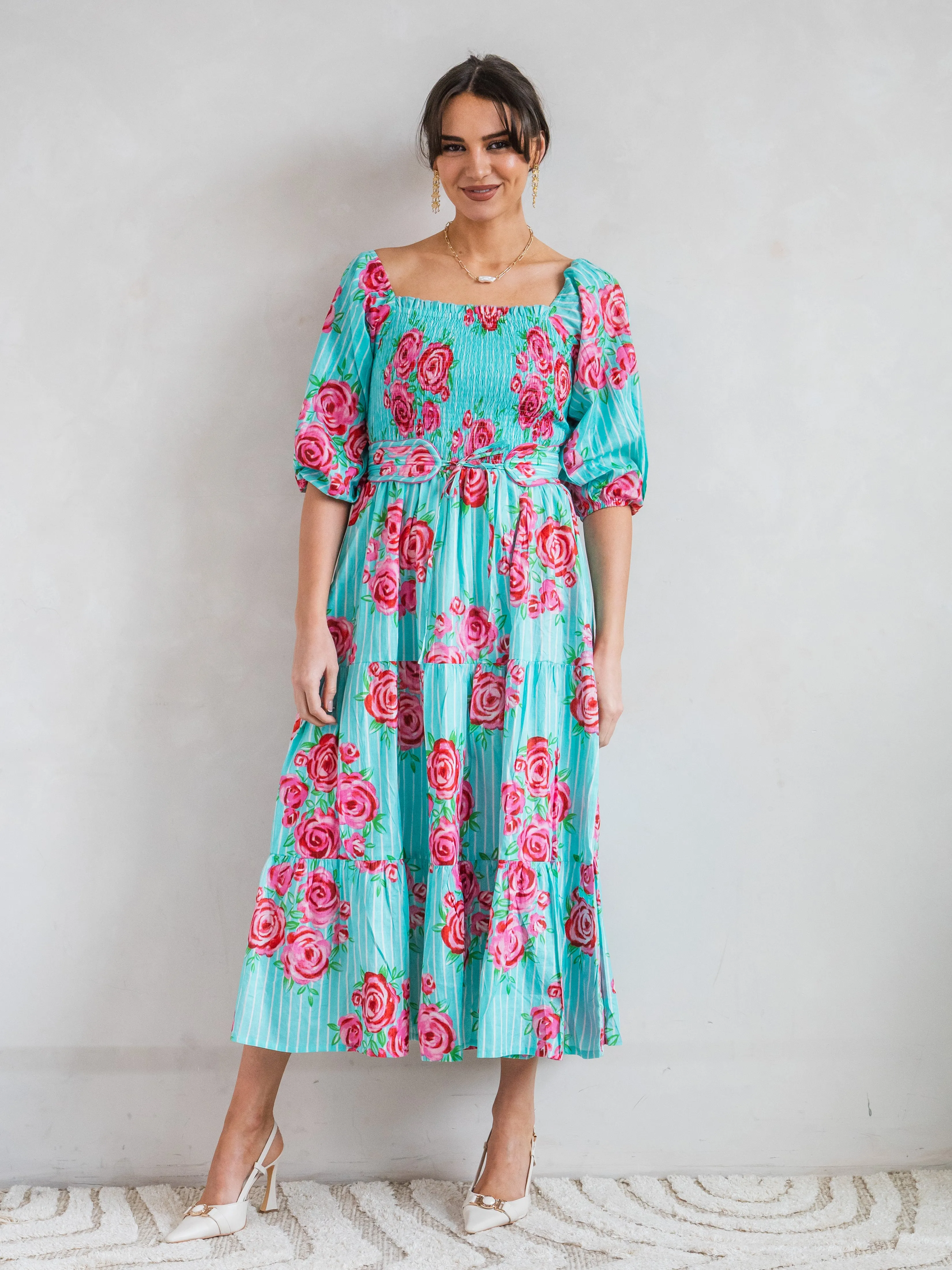 'HONOUR' DRESS IN AUSTIN'S ROSE