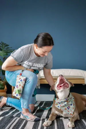 i Love You So Much Pawstin Bundle - Matching Bandana and Purse