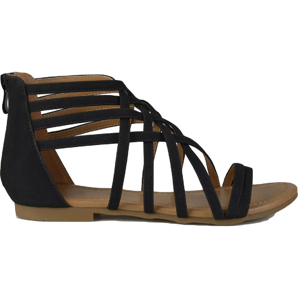 Journee Collection Womens Hanni Woven Gladiator Sandals