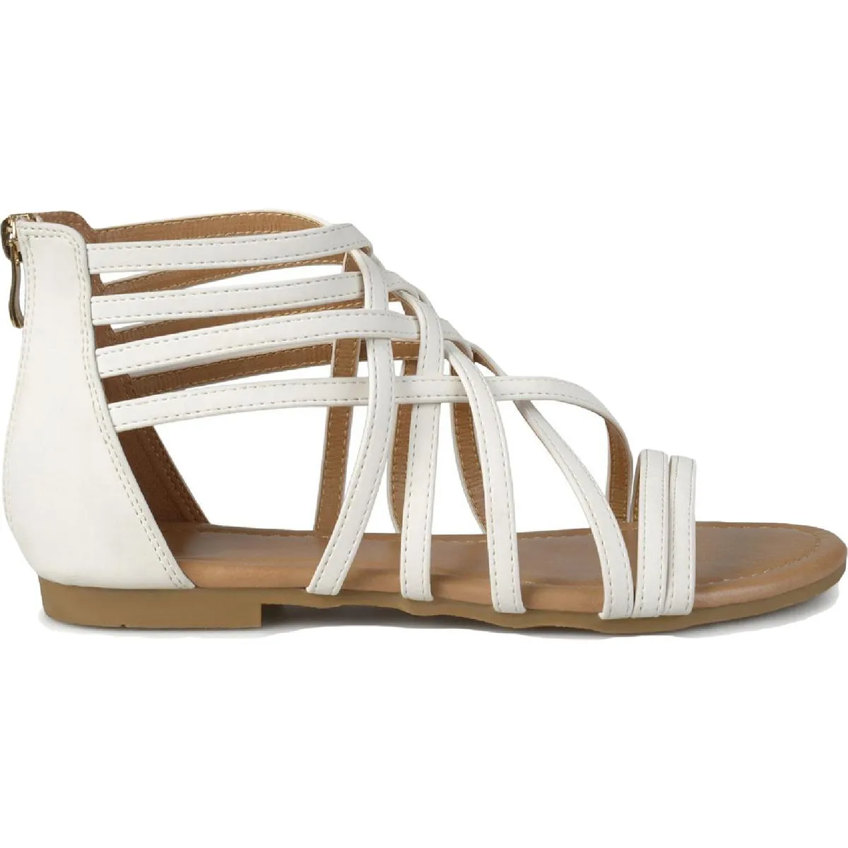 Journee Collection Womens Hanni Woven Gladiator Sandals