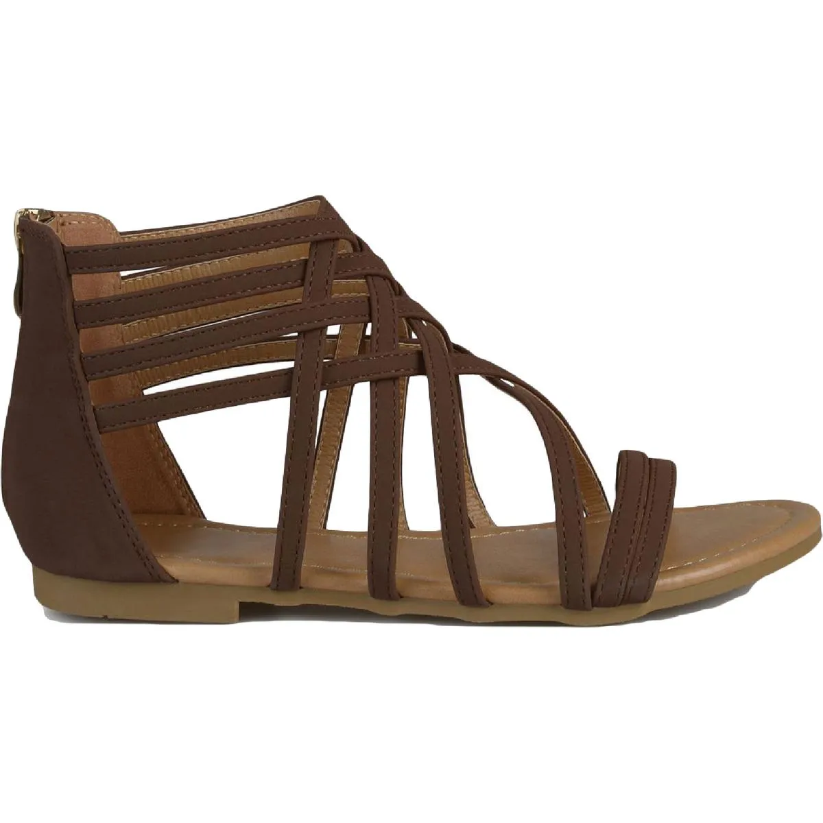 Journee Collection Womens Hanni Woven Gladiator Sandals