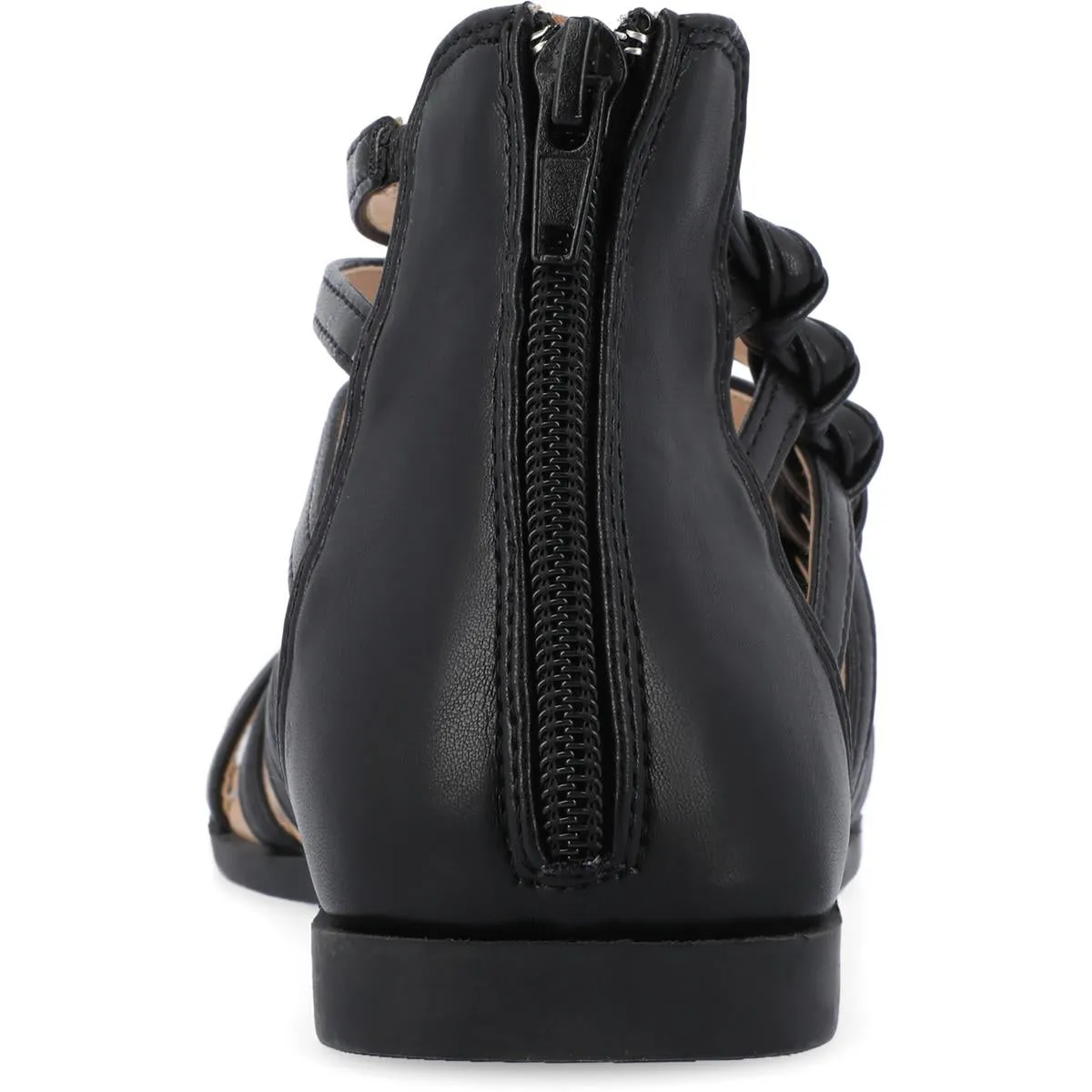 Journee Collection Womens Petrra Faux Leather Ankle Gladiator Sandals