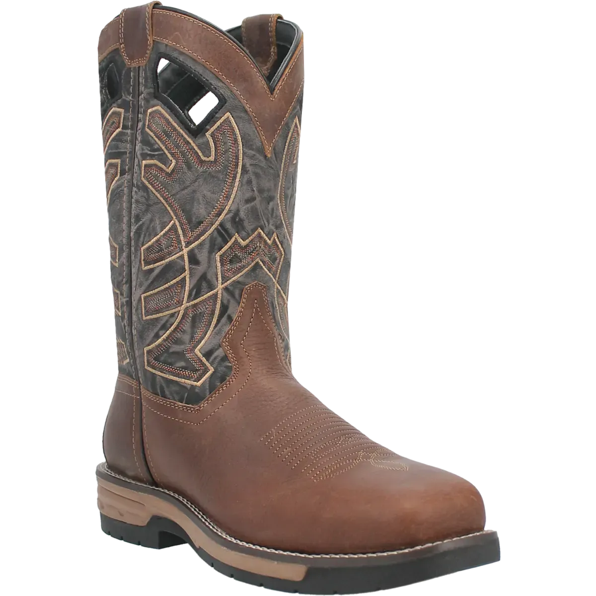 Laredo Nazca (Broad Square Toe) - Men's Leather Cowboy Work Boot
