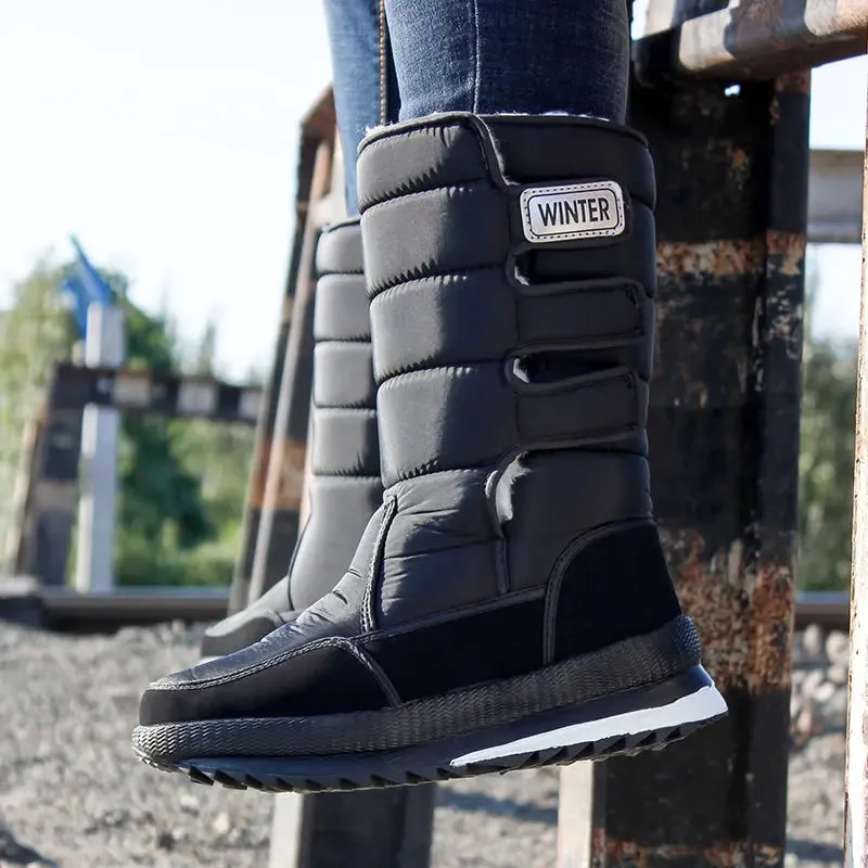 Men's -40° Warm Mid-calf Thicken Plush Comfort Non-slip Platform Boots.
