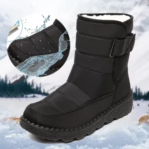 Non Slip Waterproof Snow Boots for Women 2023 Thick Plush Winter Ankle Boots Woman Platform Keep Warm Cotton Padded Shoes