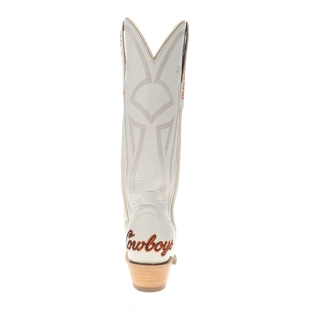 Oklahoma State University Gameday Embroidered Logo Snip Toe Cowboy Boots