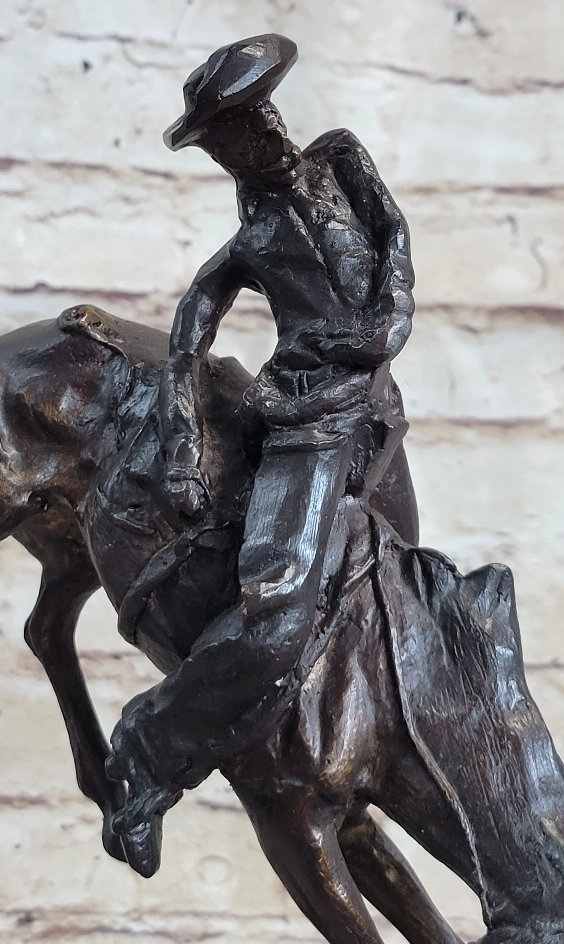 OUTLAW by Frederic Remington Western Bronze Statue Sculpture Cowboy Horse 10" x 9"