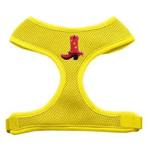 Pink Cowboy Boots Chipper Yellow Harness Medium