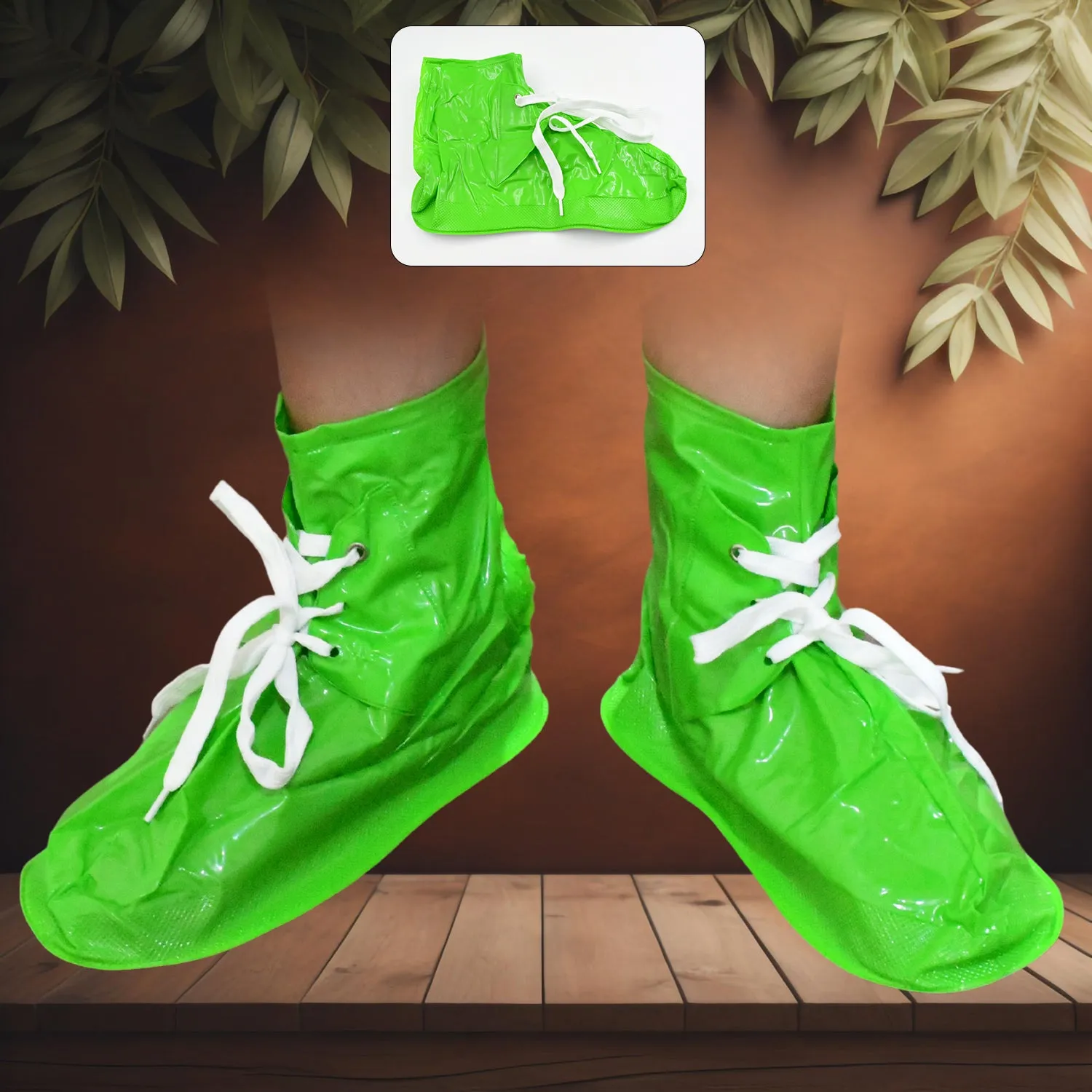 Reusable Waterproof Plastic Shoes Covers for Rain (1 Pair)