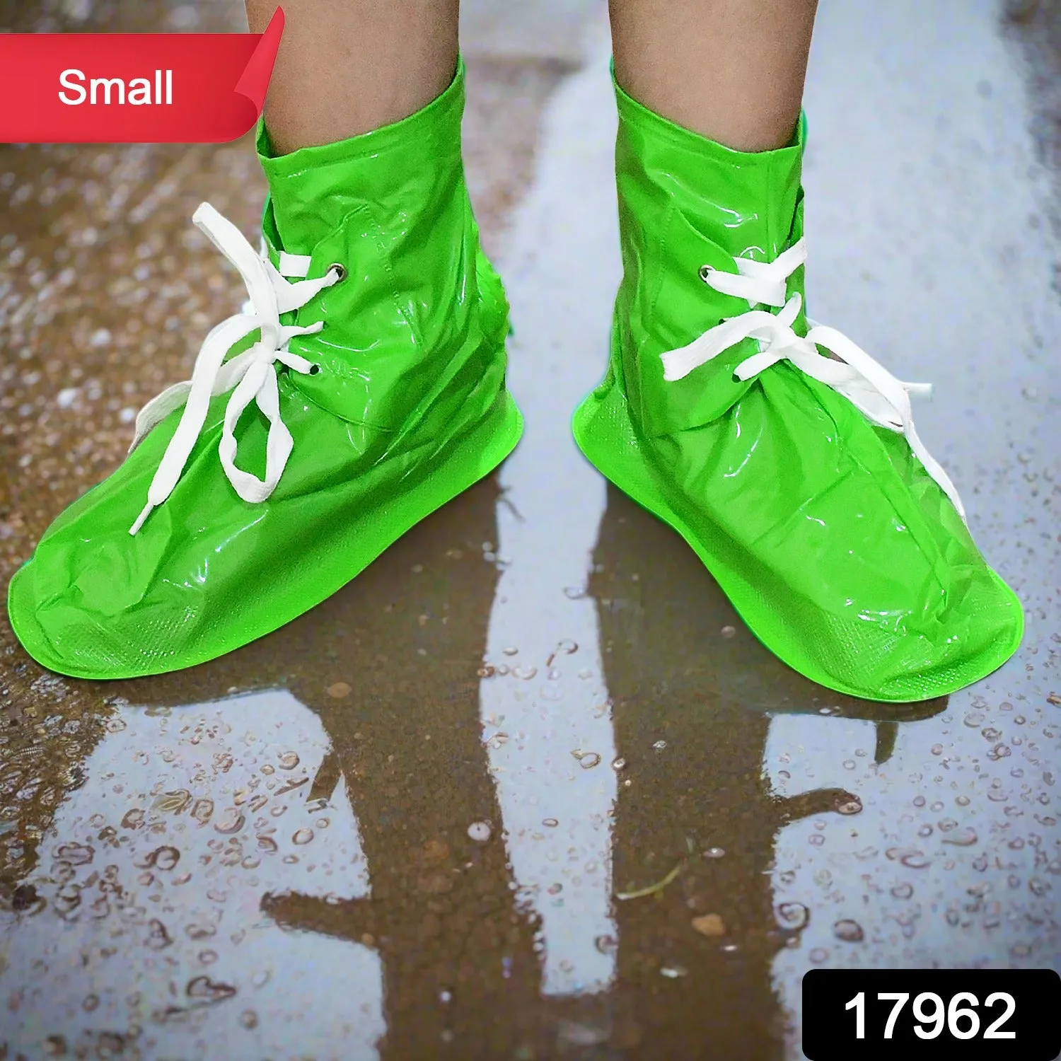 Reusable Waterproof Plastic Shoes Covers for Rain (1 Pair)