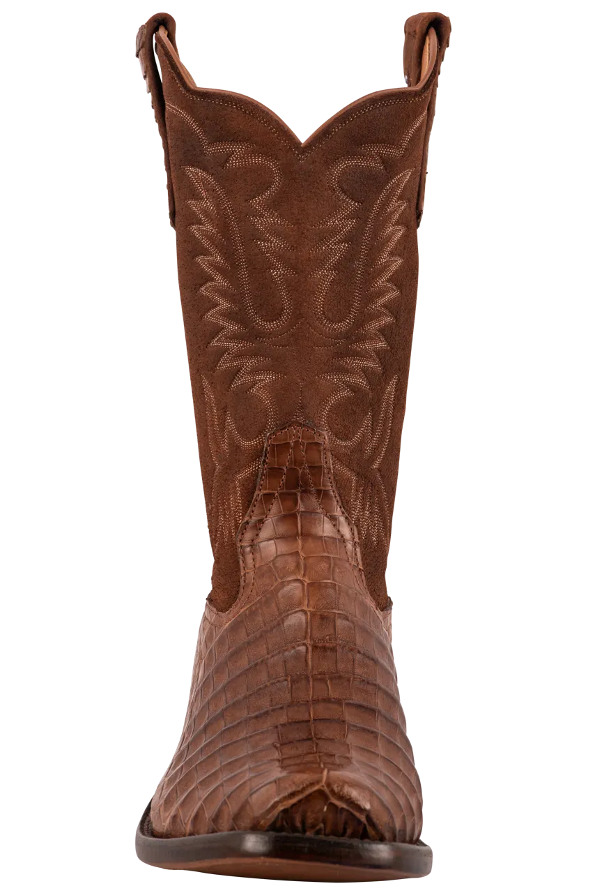 Rios of Mercedes Caiman Belly Cowboy Boots - Post Oak