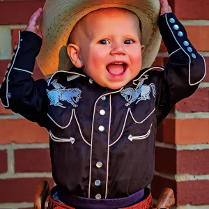 Rockmount Kids Bronc Black Western Shirt (8851)