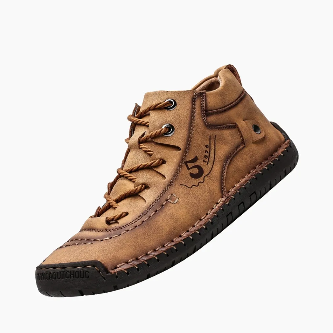 Round Toe, Non-Slip Sole : Winter Boots for Men
