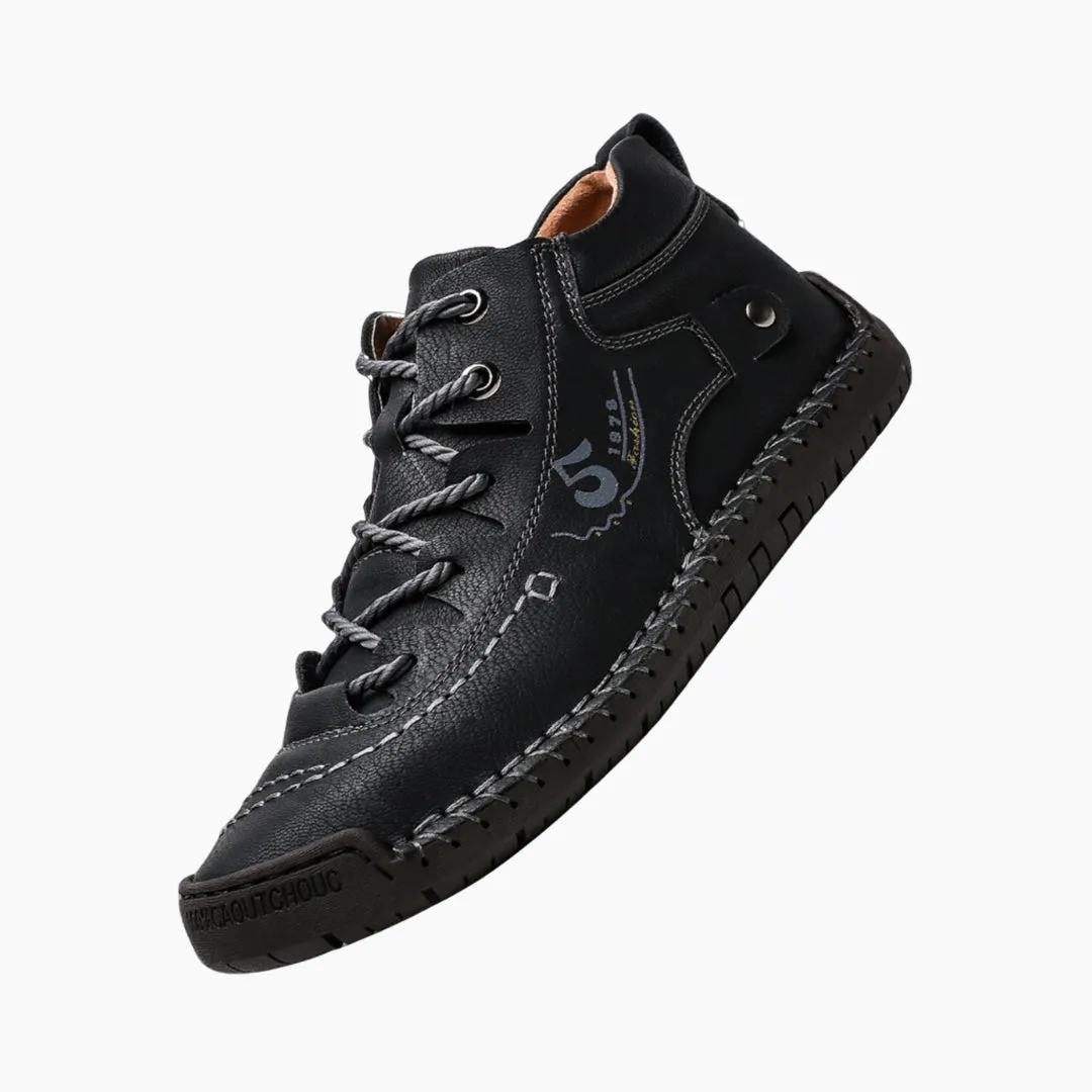 Round Toe, Non-Slip Sole : Winter Boots for Men