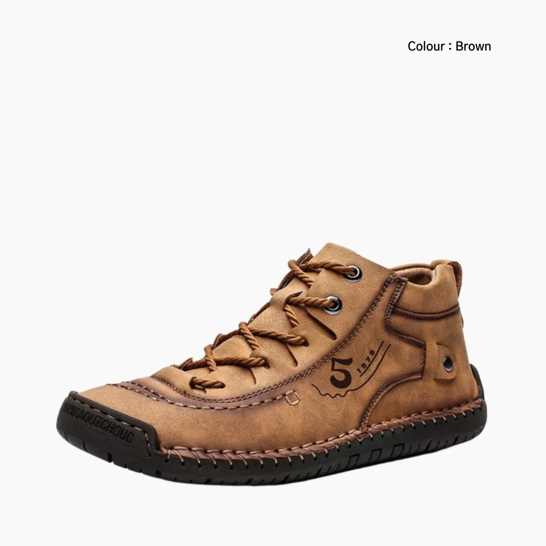 Round Toe, Non-Slip Sole : Winter Boots for Men