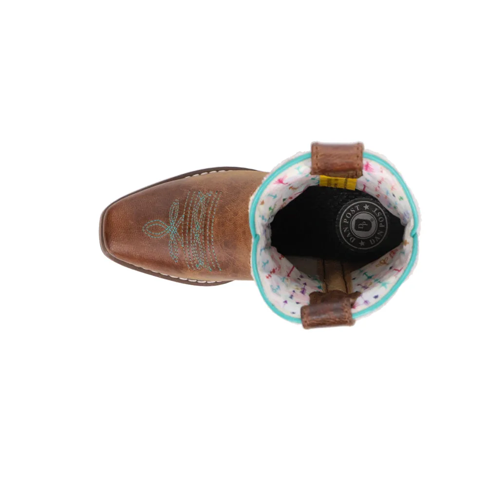 Rumi Cow Metallic Square Toe Cowboy Boots (Little Kid-Big Kid)