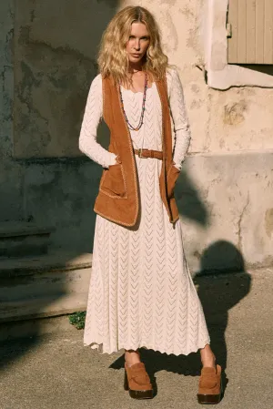 SPELL-LOU LOU KNIT GOWN-SNOW