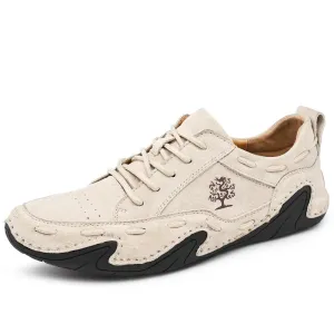 Stylish Leather Ankle Boots for Men: Trendy and Comfortable Winter Footwear with Anti-slip Soles