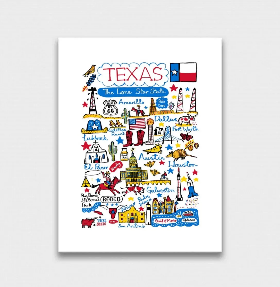 Texas Art Print