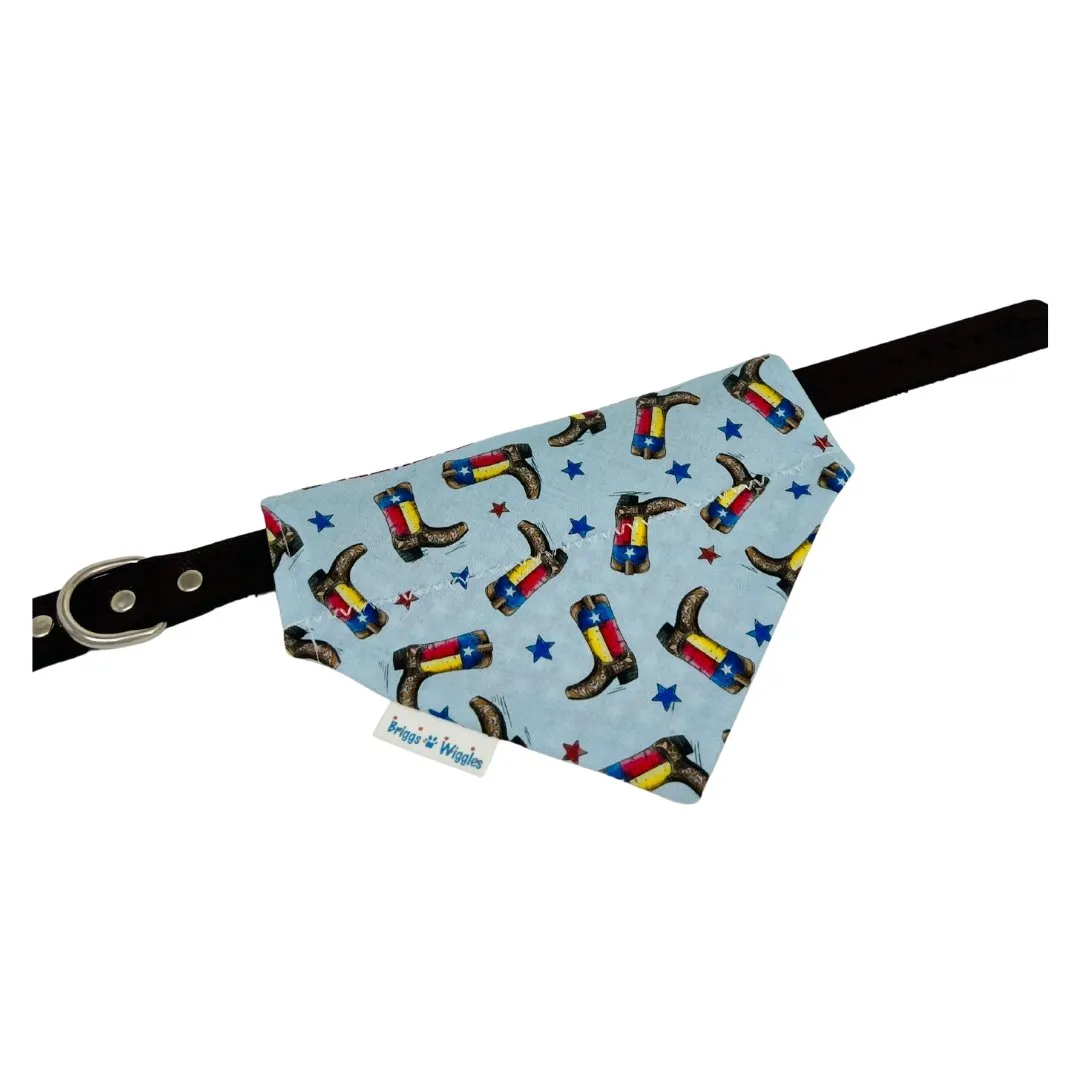 Texas Rodeo Boots Dog Bandana